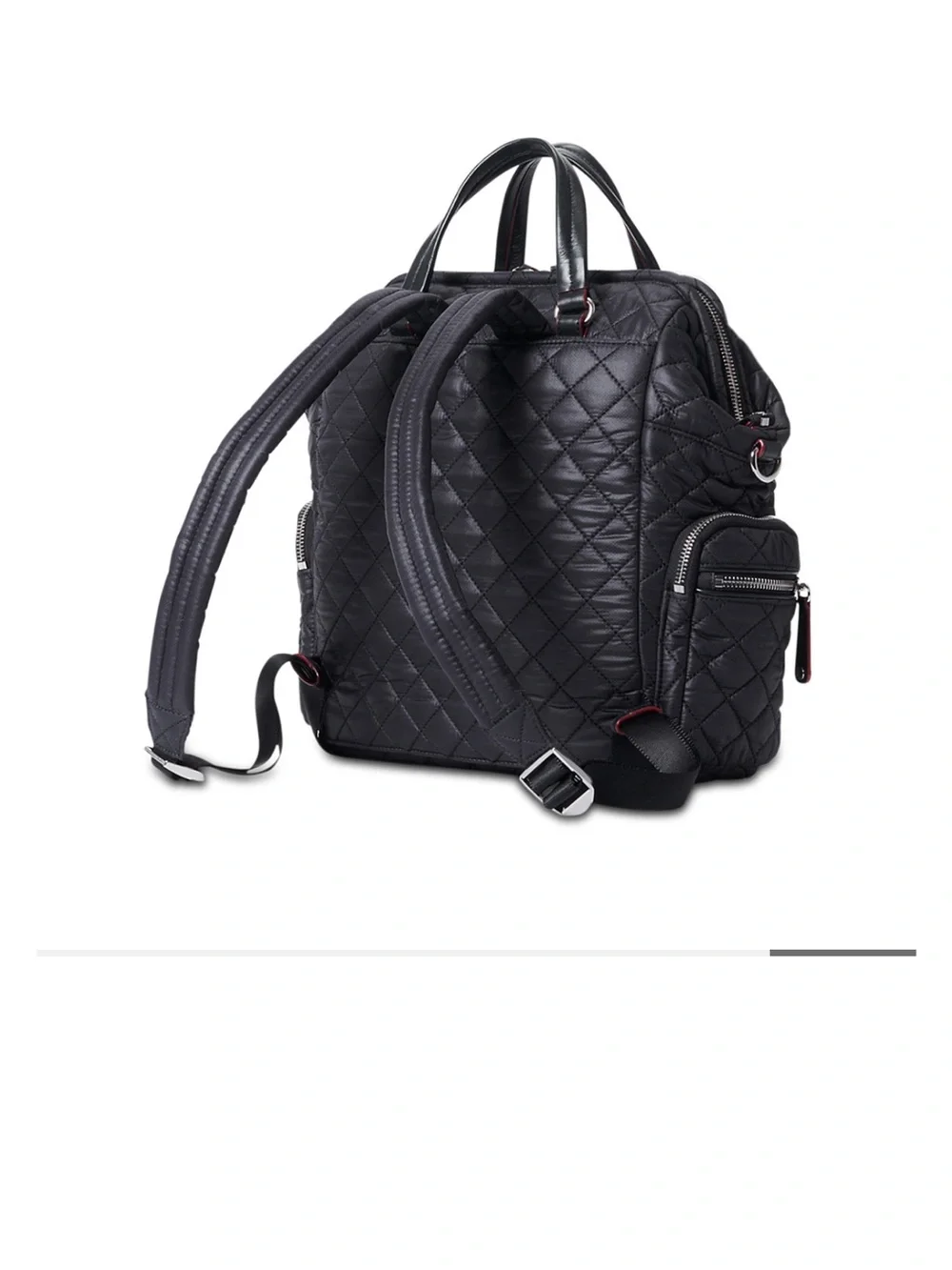 MZ Wallace Black Crosby Frame Backpack NWT